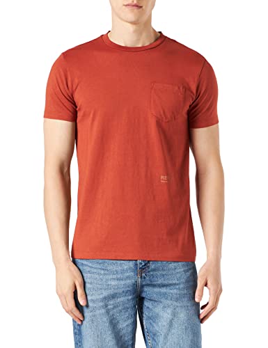 Replay T-shirt męski, 546 ceglana czerwień, S