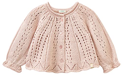 United Colors of Benetton Chłopięca koreańska koszulka M/L 118ta500a kardigan sweter, jasnoróżowy, 3 V 5, 74 cm, Jasnoróżowy 3v5, 74