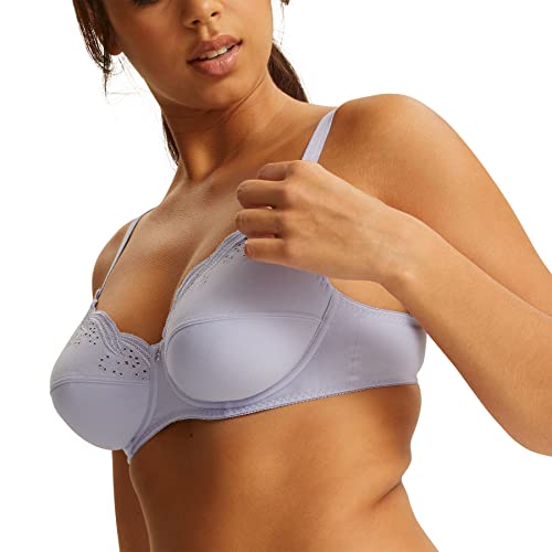 Bestform - Emily bawełniany biustonosz z fiszbinami, Niebieski niebo, 80E