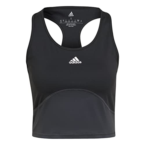 adidas T-shirt damski HIIT Cro, czarny/węgiel, XL