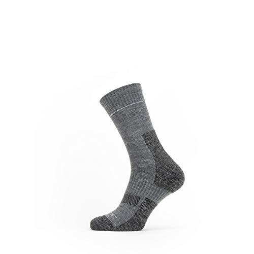 SEALSKINZ Skarpety Unisex Solo QuickDry do Kostki - Szare, Małe