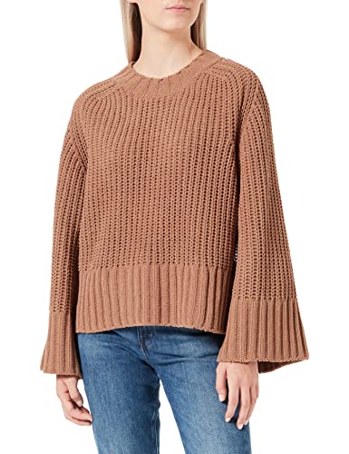 Replay Damski sweter DK1463, 989 brązowy, XL (DE)