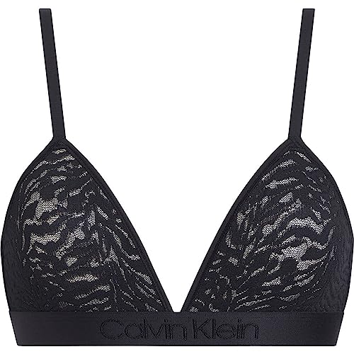 Calvin Klein Damskie biustonosze trójkątne bez podszewki, Czarny, M