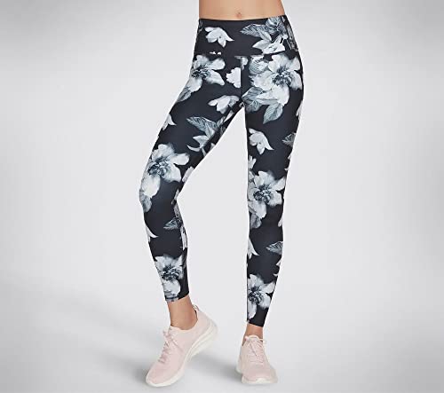 Skechers Damskie legginsy GOSCULPT FL HW, z nadrukiem serenity panterki, rozmiar S, Spokojny lampart nadruk, S