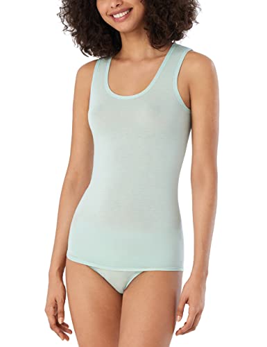 Schiesser Damski Tank Top Prosty, Miętowy, S, Miętowy, S