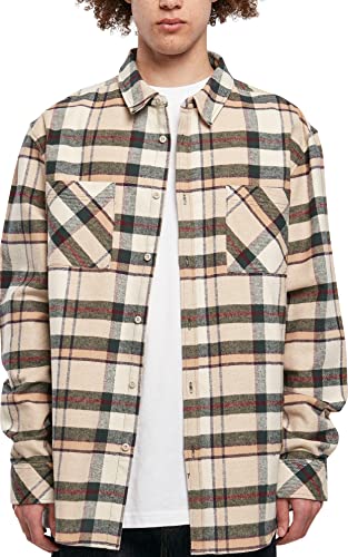 Urban Classics Męska koszula górska, trawa soft seagrass/zielona bottlegreen, 4XL, Grass/Bottlegreen, 4XL