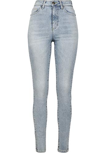 Urban Classics Damskie spodnie jeansowe z wysokim stanem, niebieski (Authentic Blue Wash 02291), 26W / 32L