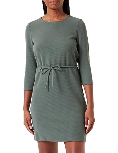 Bestseller A/S Damska sukienka VMCINA 3/4, krótka sukienka JRS Boo, Dark Forest, L, Dark Forest, L