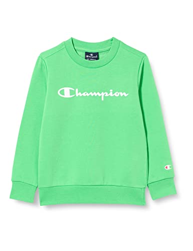 Champion Bluza dziecięca Legacy American Classics Ultra Light Powerblend Fleece Logo Crewneck, jasnozielony, 11-12 Lat