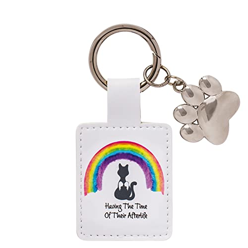 Rainbow Bridge Friends Brelok dla kota unisex, biały, wysokość 9,5 cm