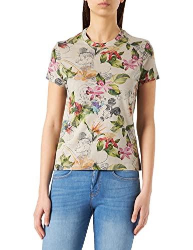 Desigual Damska koszulka Ts_Play Mickey, brązowy, XS
