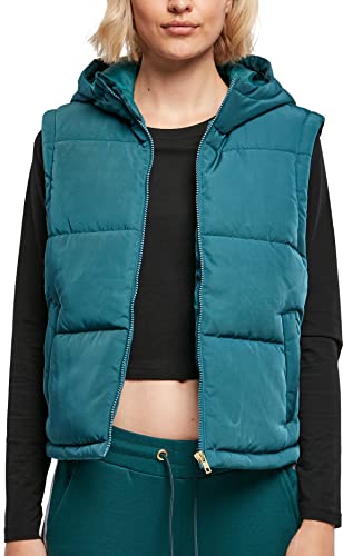 Urban Classics Damska kamizelka puchowa z diagonalu z recyklingu, Jaspis, 4XL