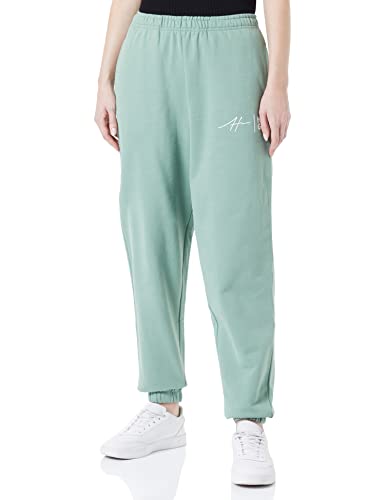 HUGO Damskie spodnie do biegania, Open Green375, XL
