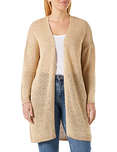 s.Oliver BLACK LABEL Damska kurtka z dzianiny długa, brązowa, M, brązowy, M