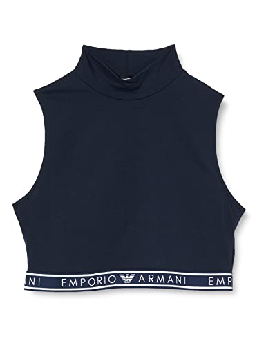 Emporio Armani Underwear Women's Icon Logoband Crop Top T-shirt, granatowy, L, morski, L