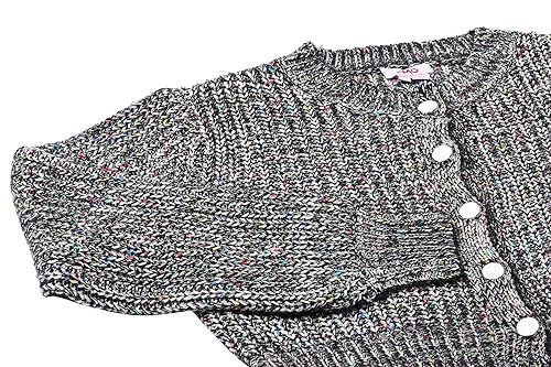 myMo Damski sweter z dzianiny Lazy Chic z okrągłym dekoltem, czarny, rozmiar M/L, czarny, M