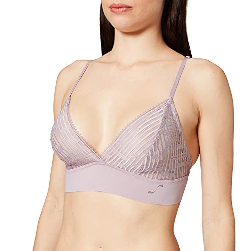 sloggi Damski biustonosz S Seven Bralette Longline wyściełany, Mgła morska, S