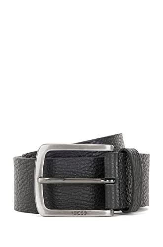 BOSS męski Jor-Gr Sz40 Włoski skórzany pasek z logo, Black1, 85