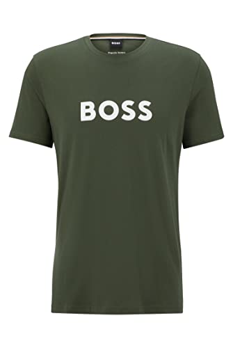 BOSS Koszulka męska z okrągłym dekoltem RN, Green300, XL