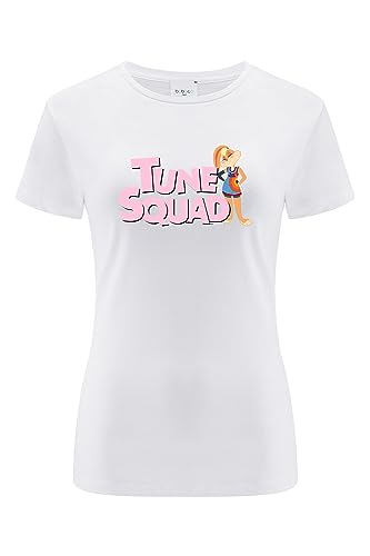 ERT GROUP oryginalny i oficjalnie licencjonowany Looney Tunes biały T-shirt damski wzór Space Jam 029, Dwustronny nadruk, Rozmiar XS, Space Jam 029 Biały 2, XS