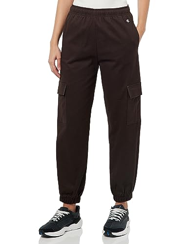 Champion Legacy American Classics W-Stretch Cotton Twill High-Waist Relaxed Wide Leg Spodnie Kombinezon Damskie, Brązowy, L