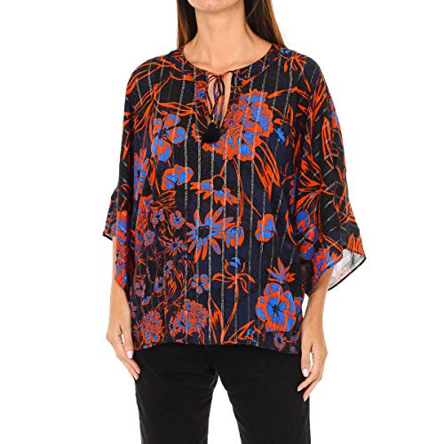 Desigual Blus_Siena koszula damska, Pomarańczowy (Sunset 7026), S