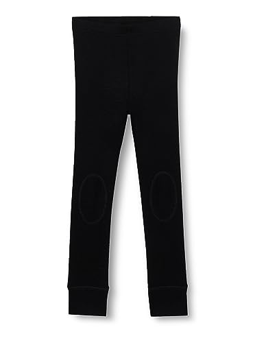 Bestseller A/S Chłopięce NMMWANG Wool Rib LONGJOHN XXIII legginsy, czarne, 104, czarny, 104