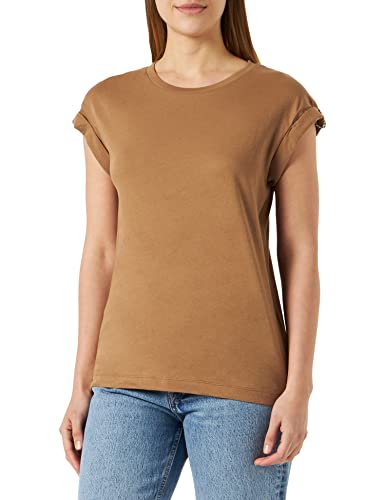 Replay T-shirt damski z krótkim rękawem z nadrukiem, 842 Mud, S