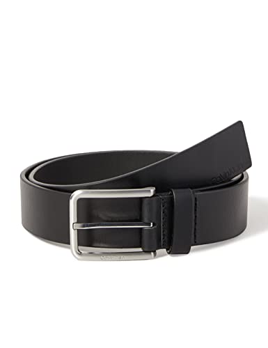 Calvin Klein Pasek męski Warmth Oiled Grain 3,5 cm skórzany pasek, Ck czarny, 95