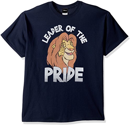 Disney Męski T-shirt z grafiką Króla Lwa Mufasa Lider of The Pride