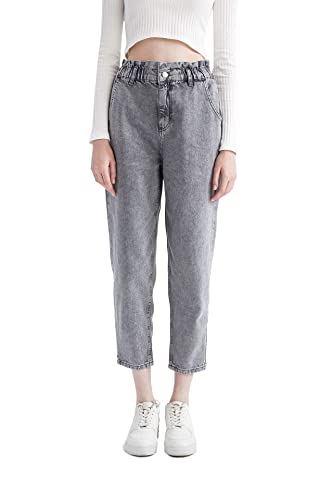 DeFacto Dżinsy damskie - damskie spodnie denim (szare, 44), szary, 44