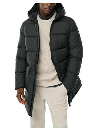 ECOALF Męski płaszcz Japalf, z poliestru z recyklingu, ultralekki i wygodny, kurtka męska, rozmiar XL, kolor czarny, czarny, XL
