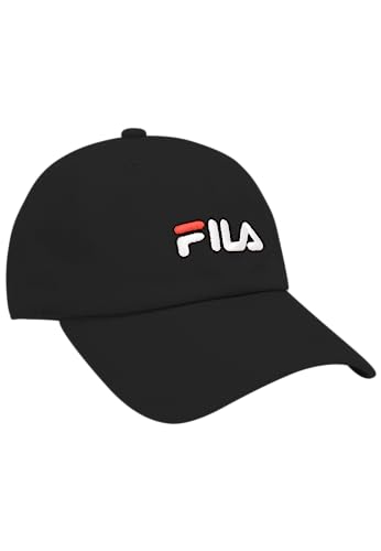 FILA Unisex BANGIL czapka baseballowa, czarna, rozmiar uniwersalny, czarny, jeden rozmiar