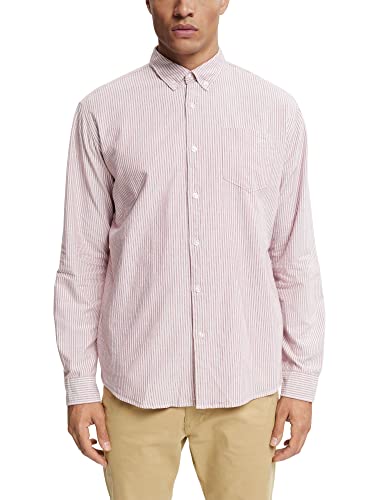 ESPRIT Męska koszula 992EE2F303 z kołnierzem Button-Down, 805/TERRACOTTA, S