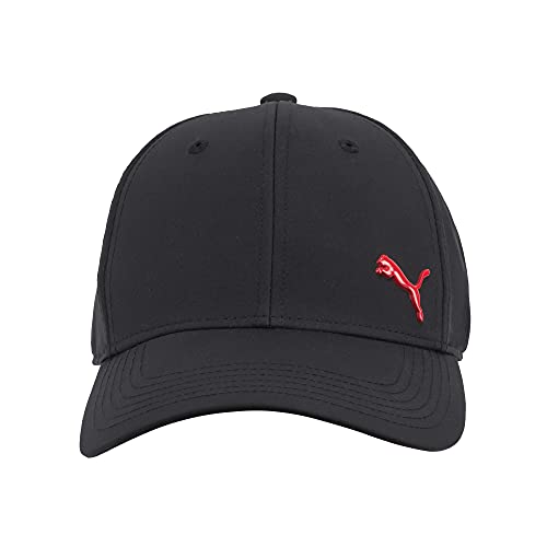 PUMA Męska czapka bejsbolówka ze stretchem, Czarny/mały czerwony, L-XL