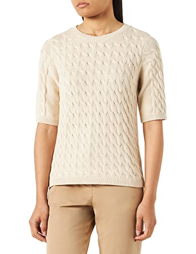 VICHAO O-Neck 2/4 Cable Knit TOP/SU-NOOS, brzoza, L