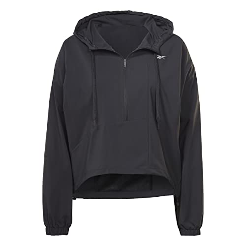 Reebok Damska kurtka do biegania, czarna, 2XL, Nocna czerń, XXL