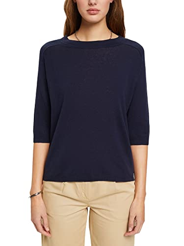 ESPRIT Damski sweter 023EE1I303, 400/NAVY, XS, 400/granatowy, XS