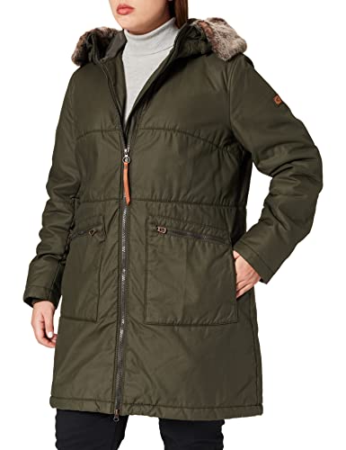 Camel Active Womenswear 3109306F06 Płaszcz Damski, Oliwkowy, 48