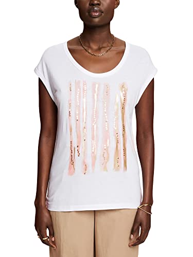 ESPRIT Collection Damska koszulka 043EO1K302, 100/biała, XXL, 100 / biały, XXL