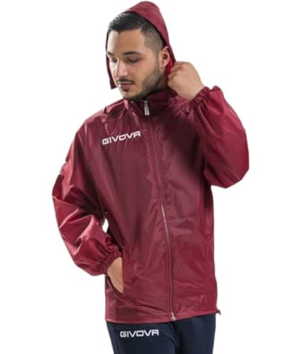 givova Rain Basico Kurtka przeciwdeszczowa Unisex dorosły, Granat, 3XL