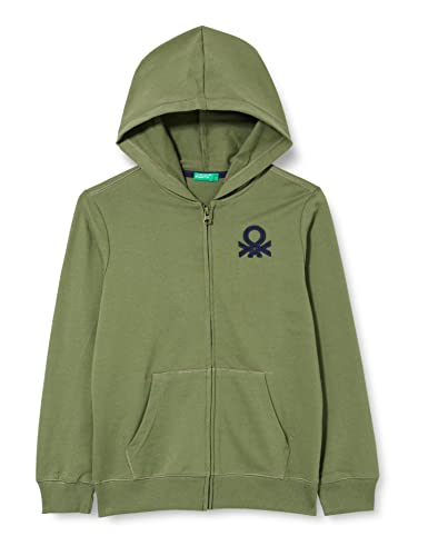 United Colors of Benetton Chłopięca bluza Giacca C/CAPP M/L 3BC1C501U Verde Militare 07N, S, Verde Militare 07n, S