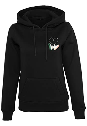 Mister Tee Damska bluza z kapturem Kicks Love Emb Hoody, czarny, XL