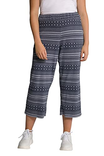 Ulla Popken Damskie spodnie z bawełny ekologicznej, Victorian Mist, 46