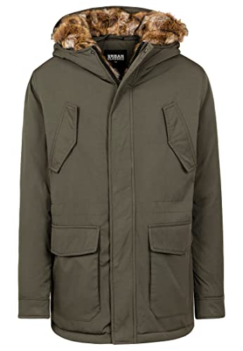 Urban Classics Męska kurtka z kapturem Faux Fur Parka