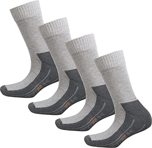 Camano Unisex Crew Online Comfort Cotton Socks 9p, szary, 47 EU