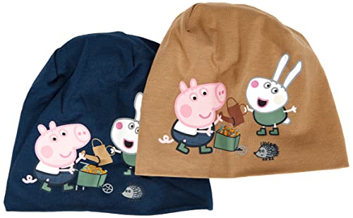 NAME IT Boy's NMMPEPPAPIG Jorge PEP czapka, Tigers Eye/Pack:2P Tigers Eye+Titan, 50/51
