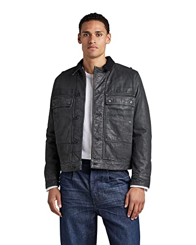 G-STAR RAW Utility Flap Pocket Lined kurtka męska, Szary (Magma Cobler D22113-d189-d360), XS