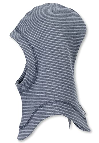 Sterntaler Unisex dziecięca czapka szalikowa małe dzieci czapka szalik w paski, niebieski, 51