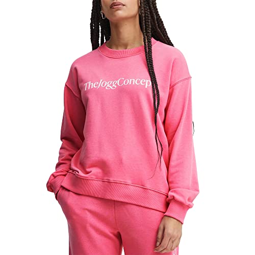 THEJOGGCONCEPT JCSAFINE bluza damska z napisem, luźny krój, 162126 / Azalea Pink, M